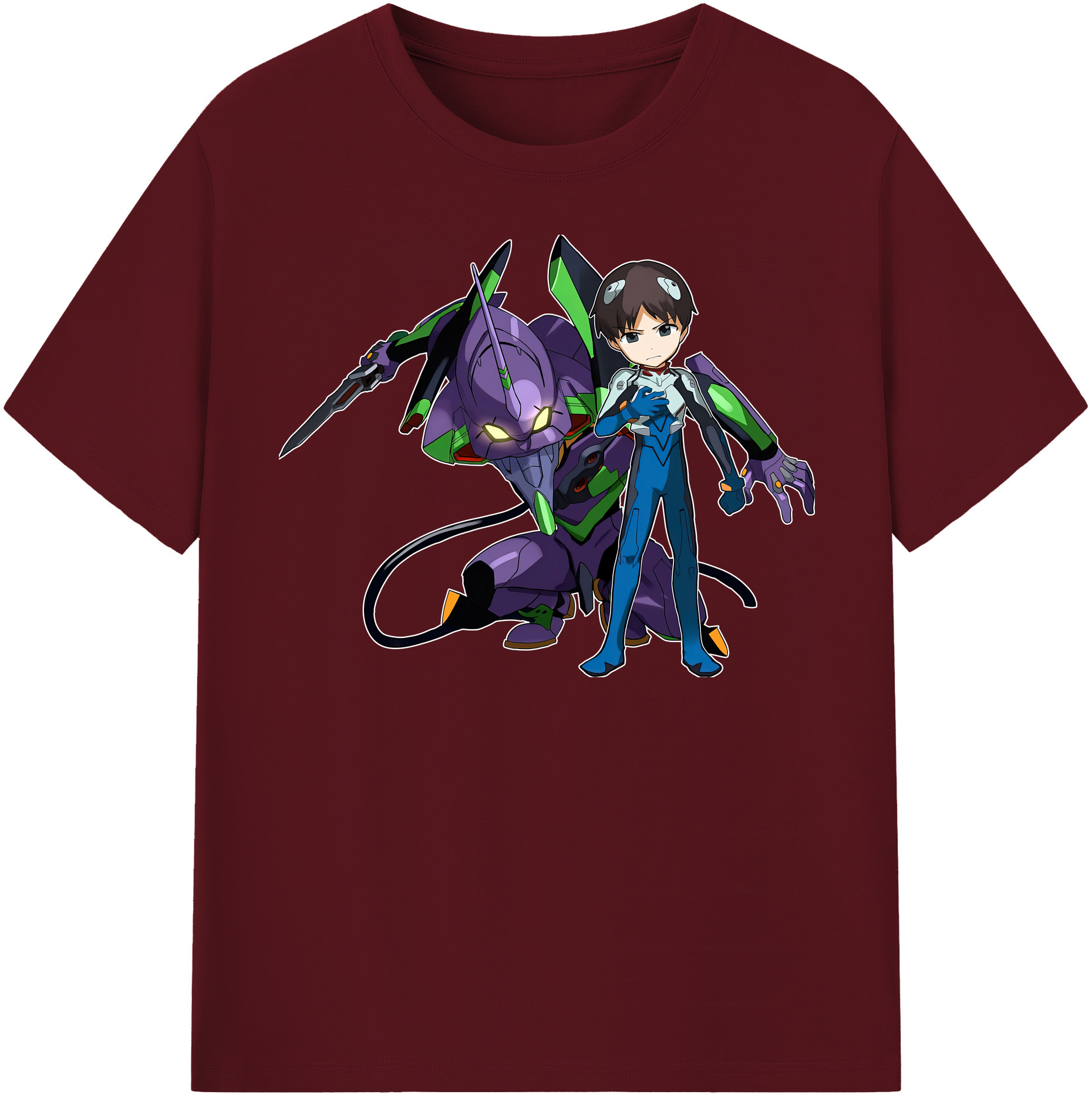 （画像用） EVA 新世紀エヴァンゲリオン 綿100％半袖Tシャツ（フロントプリント）